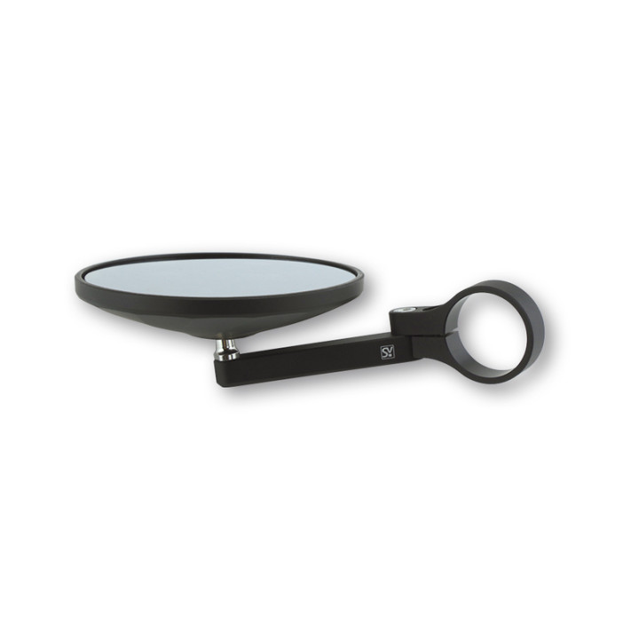 Rétroviseur d'embout de guidon Highsider smart Circula-P court – noir mat – à l'unité