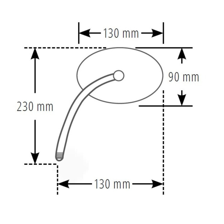 Rétroviseur de guidon Highsider smart Universal - noir 301-384