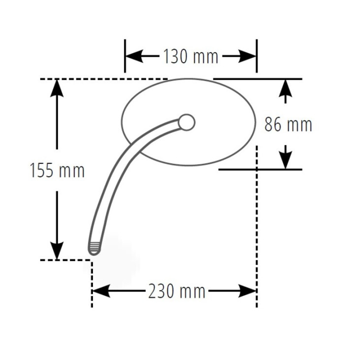 Rétroviseur de guidon Highsider smart Booster 2 - noir 301-142