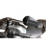 Rétroviseur de guidon Highsider pro Stealth -X3 avec feux de position LED - noir - la paire