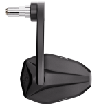 Rétroviseur d'embout de guidon Highsider pro Victory-Blast EVO – noir mat – à l'unité