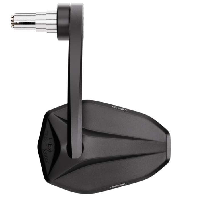 Rétroviseur d'embout de guidon Highsider pro Victory-Blast EVO – noir mat – à l'unité