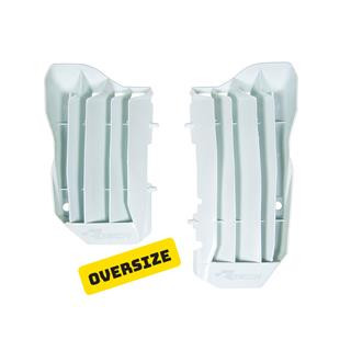 Cache radiateur grande capacité Racetech blanc Honda crf450r/450rx