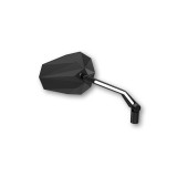 Rétroviseur de guidon Highsider pro Stealth -X3 avec feux de position LED - noir - la paire