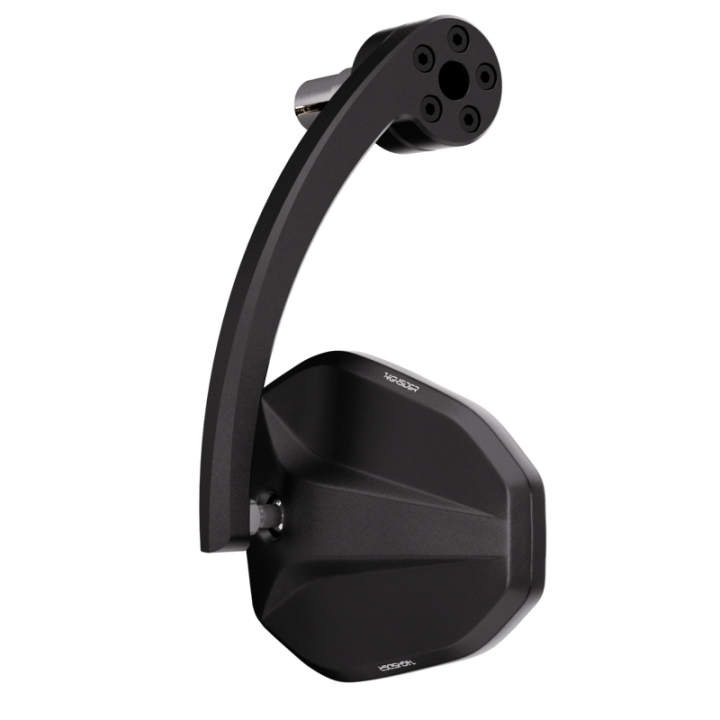 Rétroviseur d'embout de guidon Highsider pro Victory-Blast EVO – noir mat – à l'unité