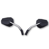 Rétroviseur de guidon Highsider pro Stealth -X3 avec feux de position LED - noir - la paire