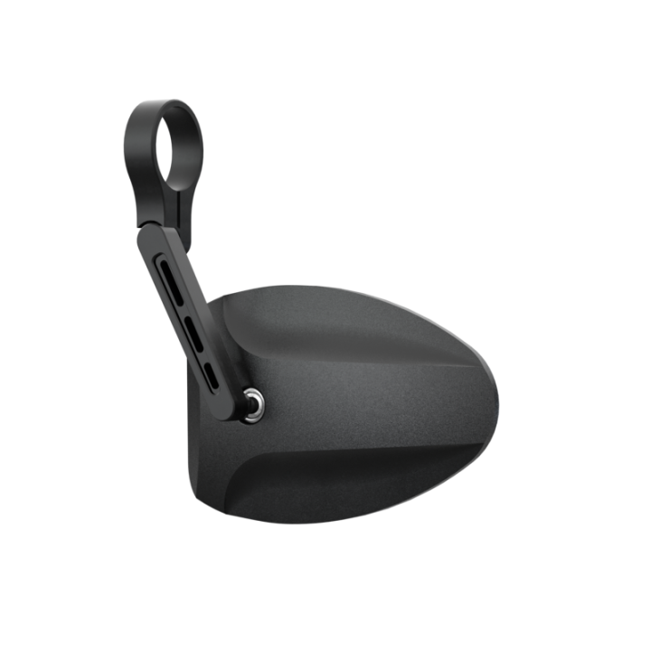 Rétroviseur d'embout de guidon Highsider pro Ferrara 2 court - noir - l'unité