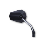 Rétroviseur de guidon Highsider pro Stealth -X3 avec feux de position LED - noir - la paire