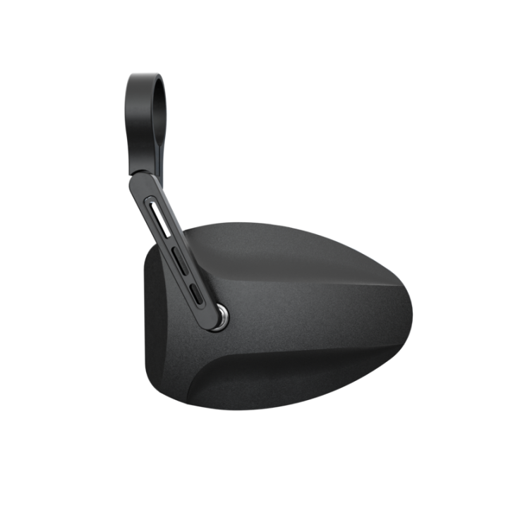 Rétroviseur d'embout de guidon Highsider pro Ferrara 2 court - noir - l'unité