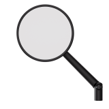 Rétroviseur de guidon Highsider pro Montana-Blast – noir mat – à l'unité