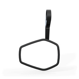 Rétroviseur d'embout de guidon Highsider pro Ventura-Trek long – noir/argent – à l'unité