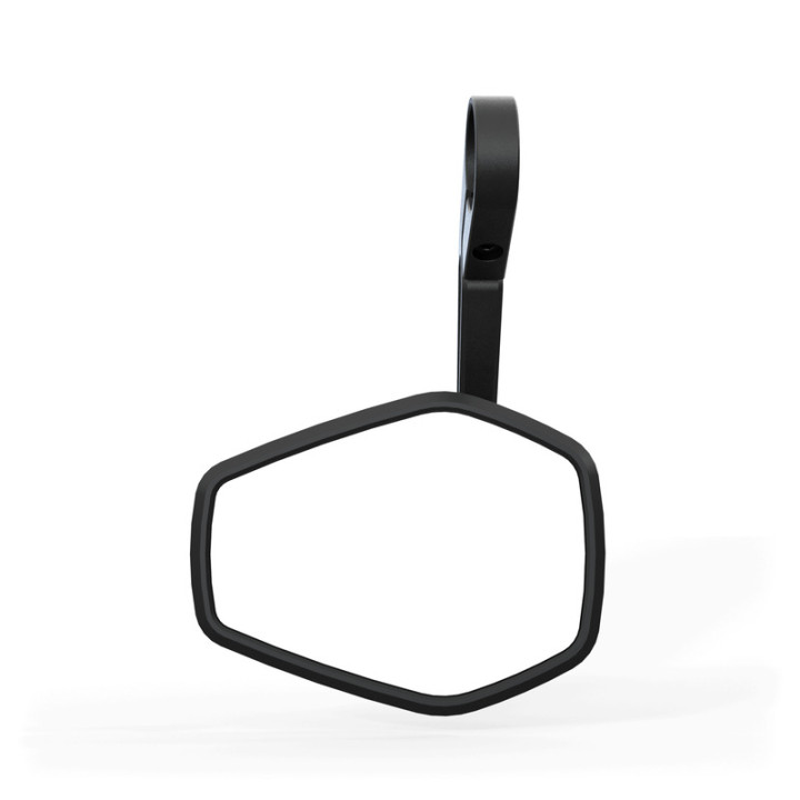 Rétroviseur d'embout de guidon Highsider pro Ventura-Trek long – noir/argent – à l'unité