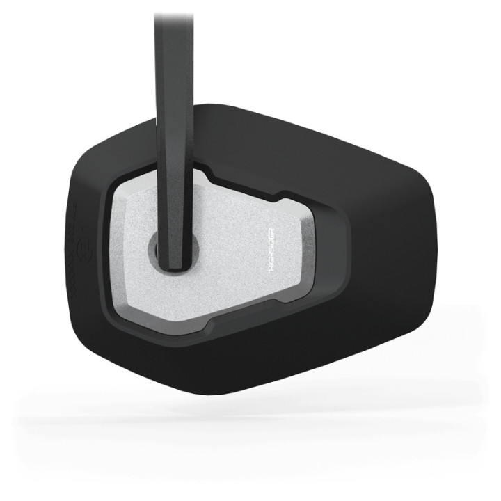 Rétroviseur d'embout de guidon Highsider pro Ventura-Trek long – noir/argent – à l'unité
