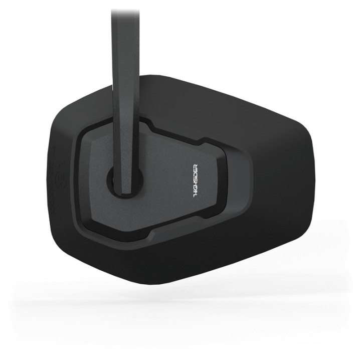 Rétroviseur d'embout de guidon Highsider pro Ventura-Trek long – noir/noir – à l'unité