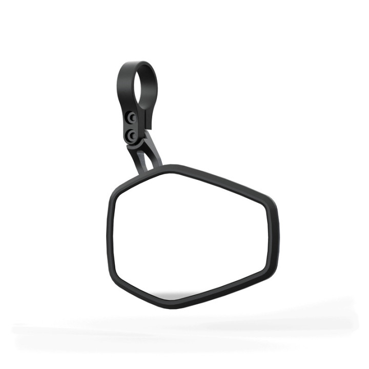 Rétroviseur d'embout de guidon Highsider pro Ventura-Trek court – noir/argent – à l'unité