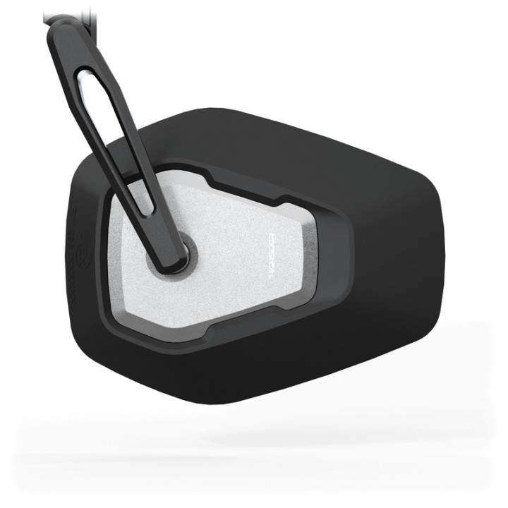 Rétroviseur d'embout de guidon Highsider pro Ventura-Trek court – noir/argent – à l'unité