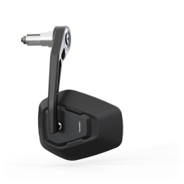 Rétroviseur d'embout de guidon Highsider pro Ventura-Trek EVO long – noir/noir – à l'unité