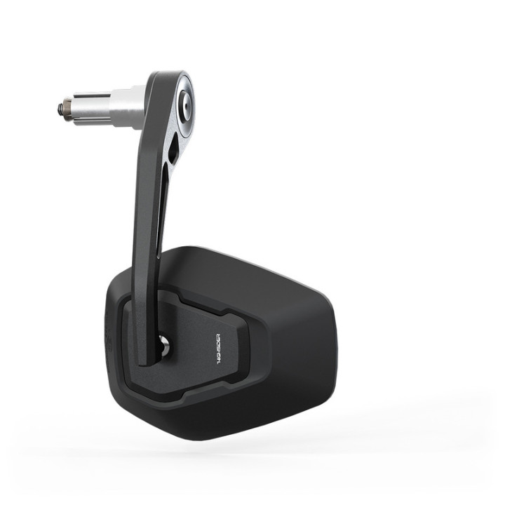 Rétroviseur d'embout de guidon Highsider pro Ventura-Trek EVO long – noir/noir – à l'unité