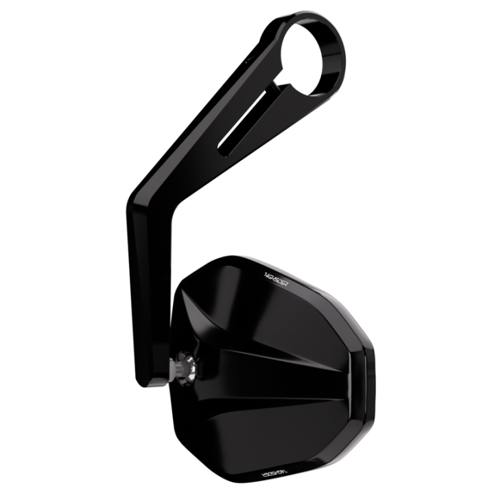 Rétroviseur d'embout de guidon Highsider pro Victory long – noir – à l'unité