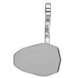 Rétroviseur d'embout de guidon Highsider pro Victory – chromé – à l'unité