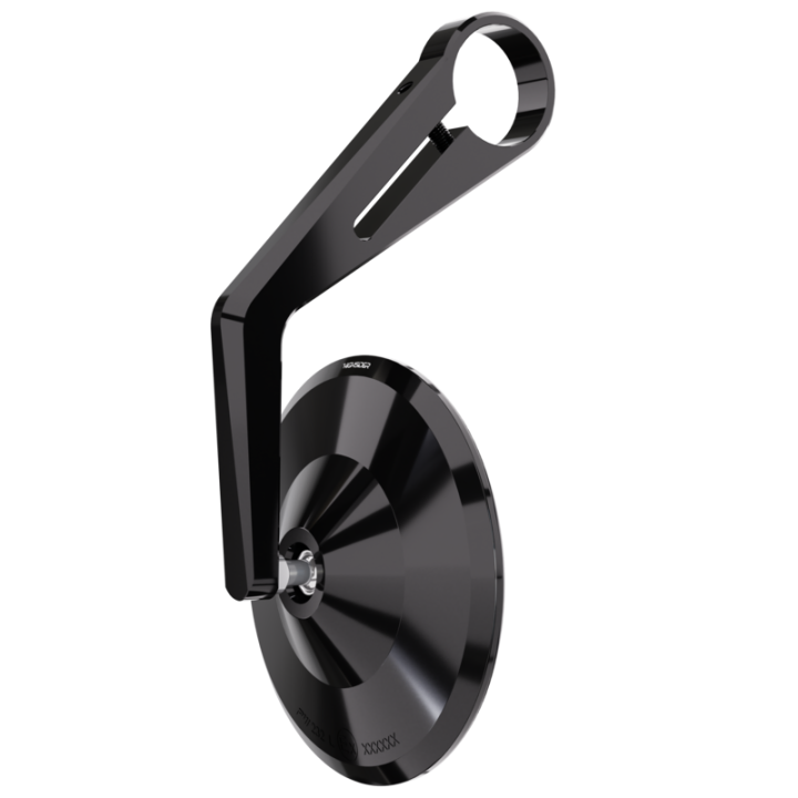 Rétroviseur d'embout de guidon Highsider pro Montana long – noir – à l'unité