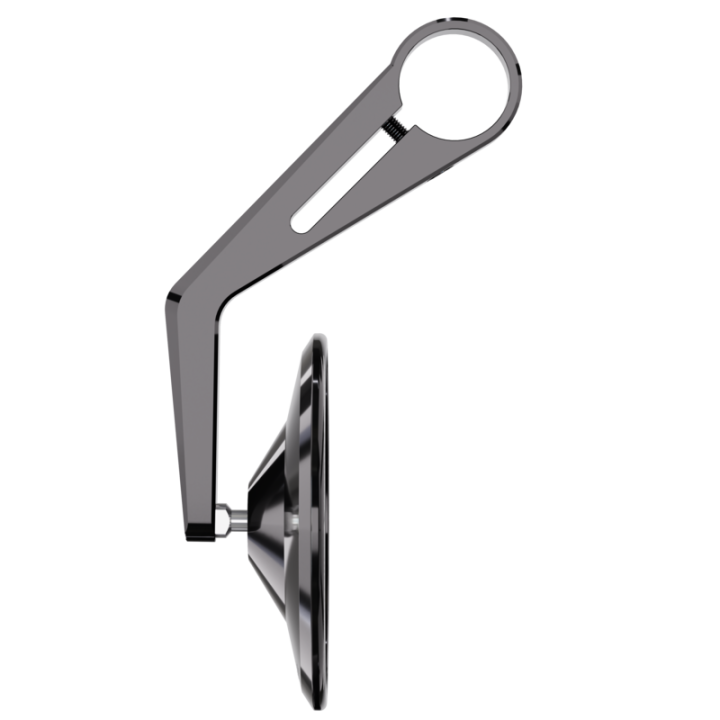 Rétroviseur d'embout de guidon Highsider pro Montana long – noir – à l'unité