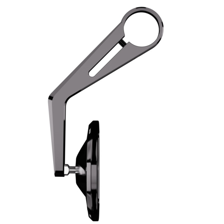 Rétroviseur d'embout de guidon Highsider pro Victory long – noir – à l'unité