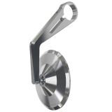 Rétroviseur d'embout de guidon Highsider pro Montana – chromé – à l'unité