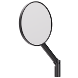 Rétroviseur de guidon Highsider pro Conero Black-Edition – noir mat – à l'unité