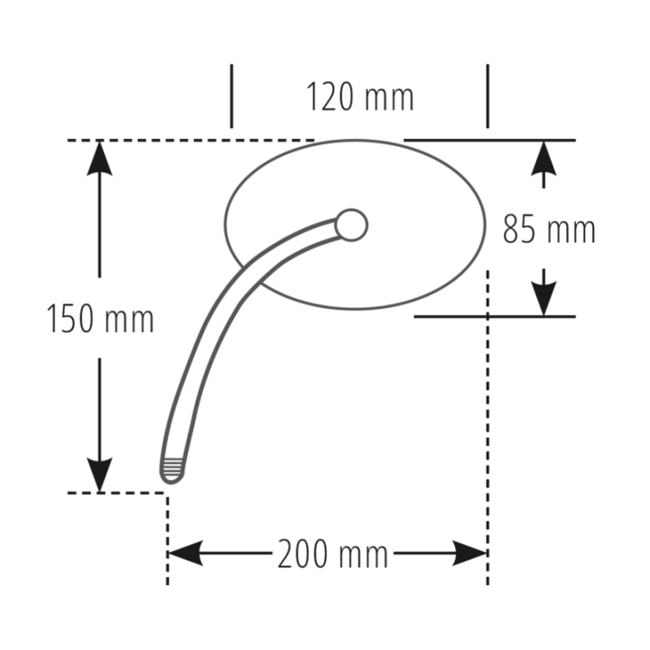 Rétroviseur sur guidon Highsider pro Ferrara 2 - chromé