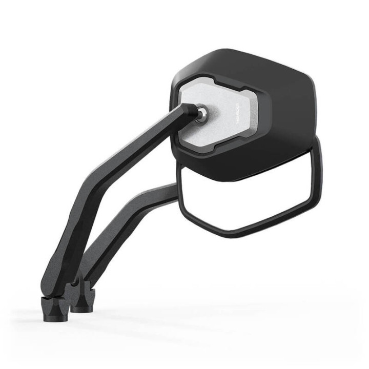 Rétroviseur de guidon Highsider pro Ventura-Trek – noir/argent – la paire