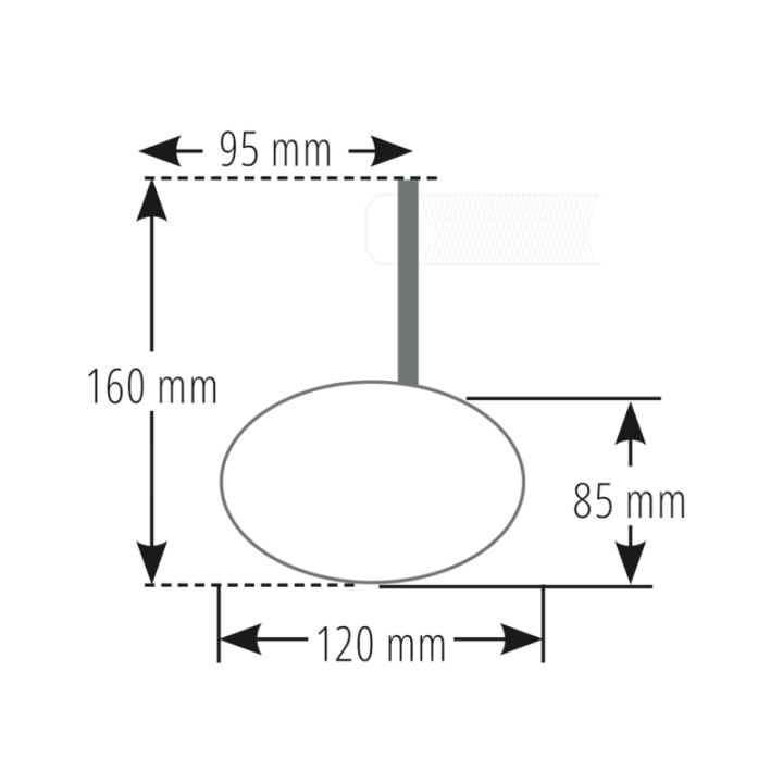 Rétroviseur embout de guidon Highsider pro Ferrara 2 - chromé