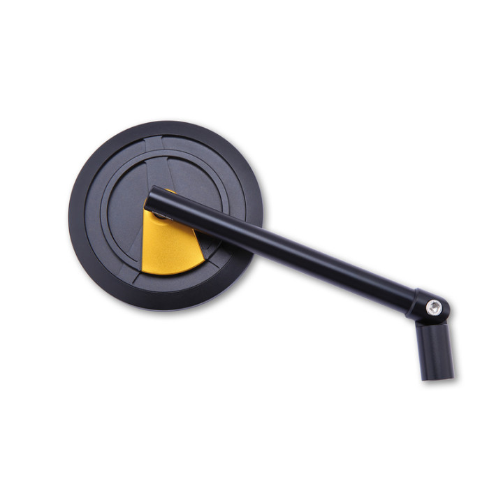 Rétroviseur sur guidon Highsider pro Enterprise - noir/doré