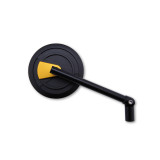 Rétroviseur sur guidon Highsider pro Enterprise - noir/doré