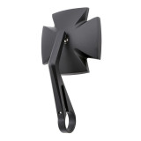 Rétroviseur embout de guidon Highsider pro Iron Cross - noir