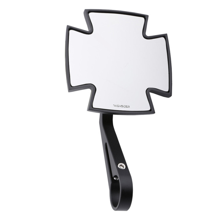 Rétroviseur embout de guidon Highsider pro Iron Cross - noir