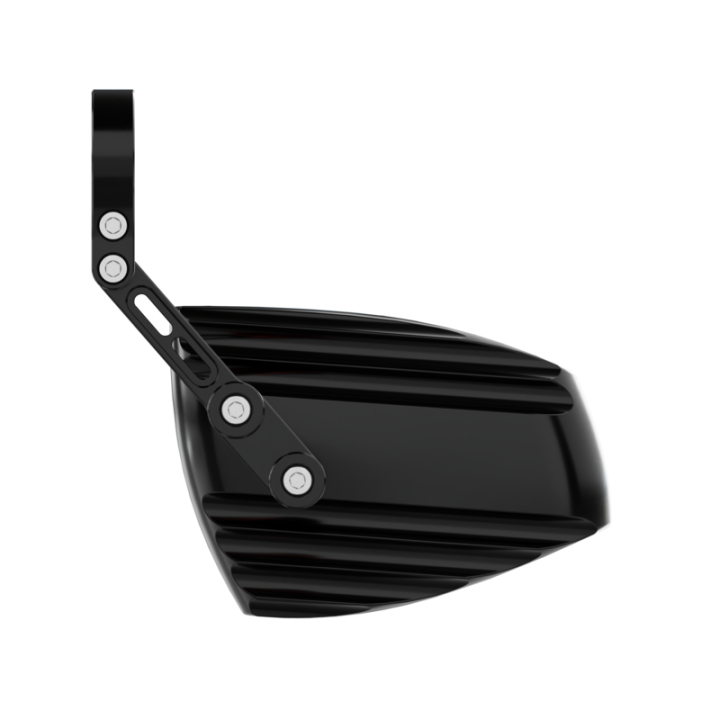 Rétroviseur embout de guidon Highsider pro Wave - noir/rouge