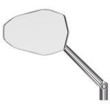 Rétroviseur de guidon Highsider pro Victory – chromé – à l'unité