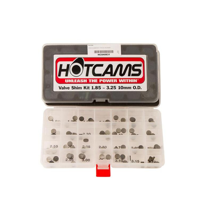 Coffret de pastilles de soupapes HOT CAMS Ø10,0x1.85 to 3.25mm - jeu de
