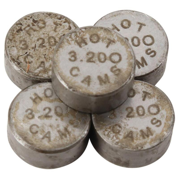 Pastilles de soupape HOT CAMS Ø7,48x3,20mm - jeu de | Oxmoto