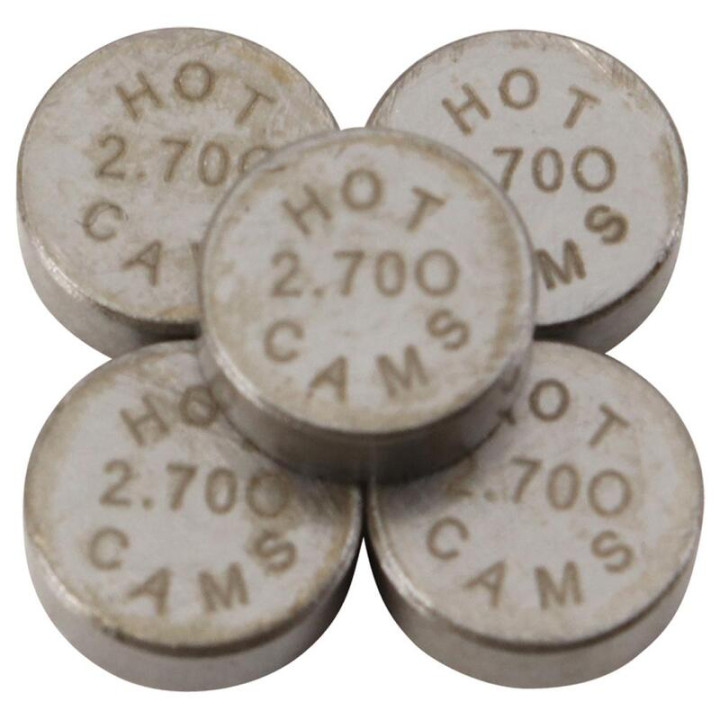 Pastilles de soupape HOT CAMS Ø7,48x2,70mm - jeu de | Oxmoto