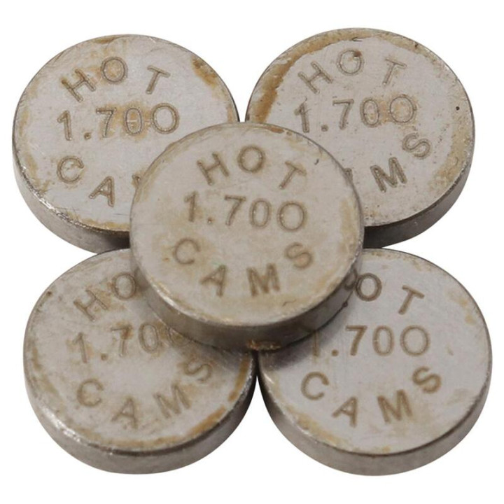 Pastilles de soupape HOT CAMS Ø7,48x1,70mm - jeu de | Oxmoto