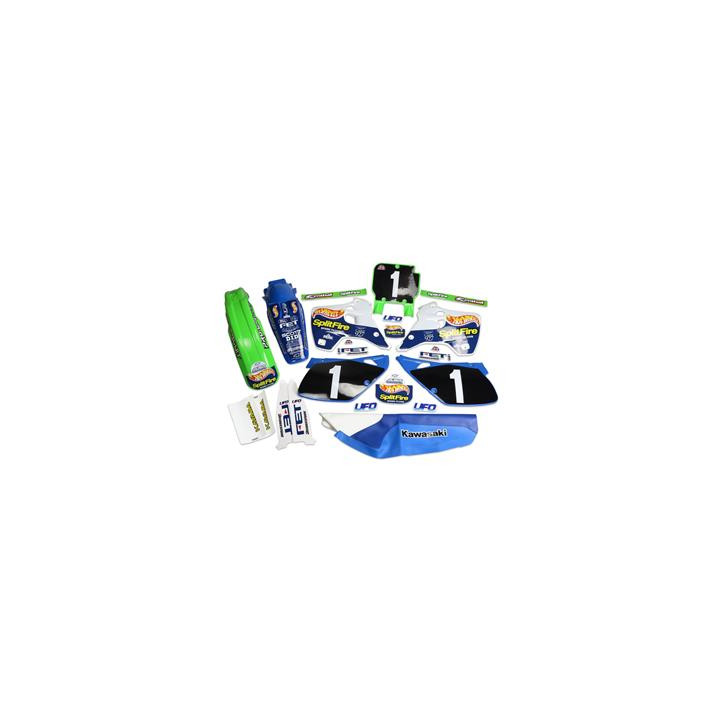 Kit plastiques & déco UFO hot wheels replica Kawasaki kx125/250