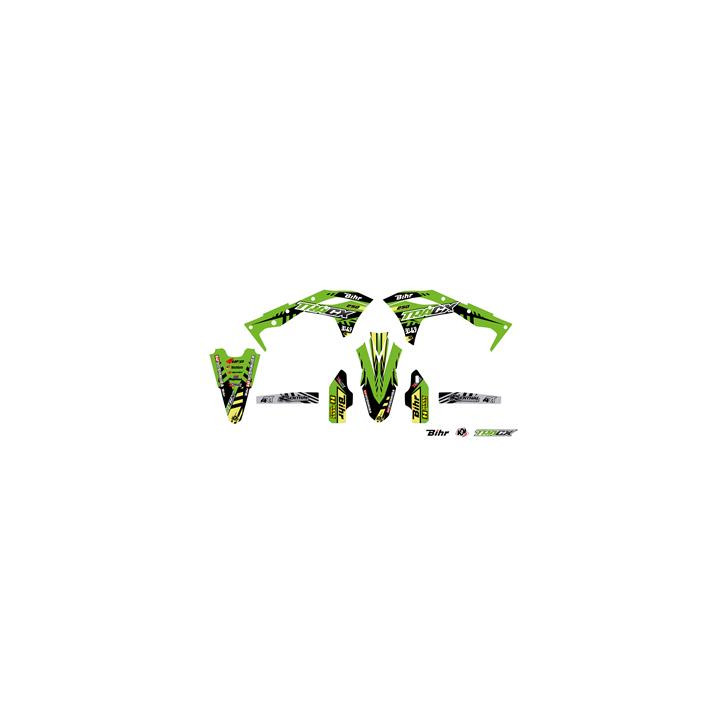 Kit plastique & déco UFO couleur origine Kawasaki kx250f