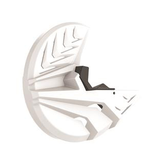 Protège disque avant Polisport blanc Yamaha | Oxmoto