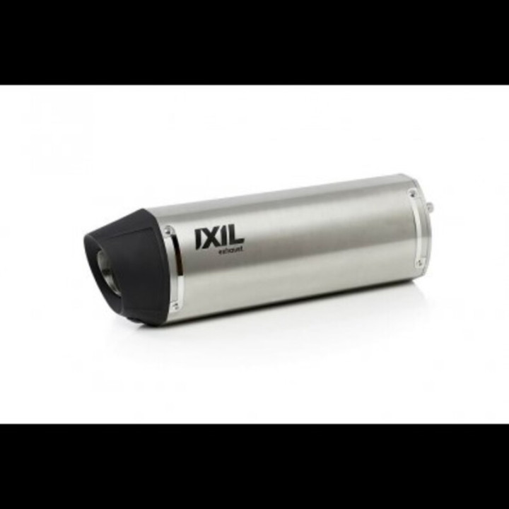 Silencieux IXIL Hexoval Xtrem inox / alu noir | Oxmoto
