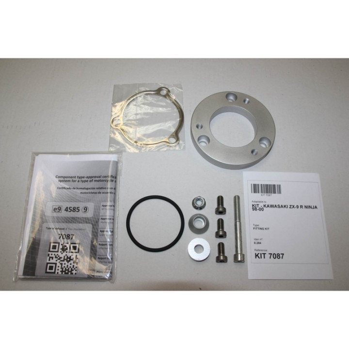 Silencieux IXIL Hexoval Xtrem inox / alu noir - Kawasaki ZX-9R Ninja - OK7087VSE