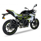 Silencieux IXIL Hexoval Xtrem inox noir / alu noir - Kawasaki Z125/Ninja 125 - OK7037VSEB