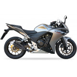 Silencieux IXIL Dual Hyperlow L3XB inox noir / alu - Honda CBR500R - XH6333XB