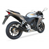 Silencieux IXIL Dual Hyperlow L3XB inox noir / alu - Honda CBR500R - XH6333XB